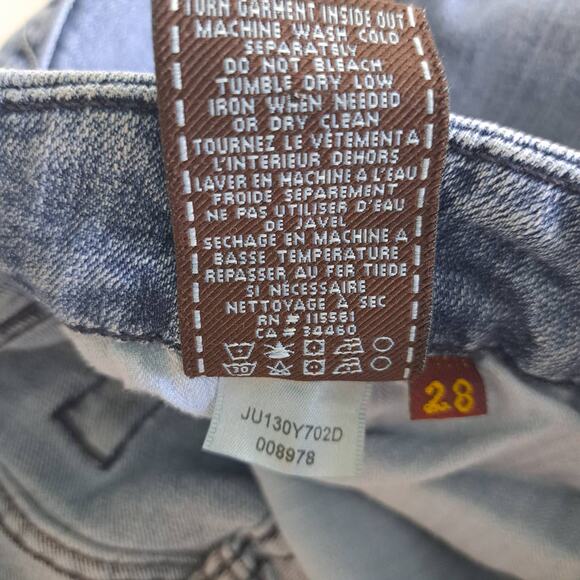 7 For All Mankind A Pocket Jeans Size 28 Low Rise Flare - Picture 6 of 8